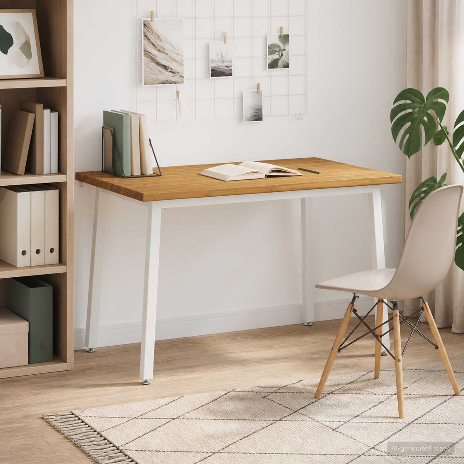 vidaXL 120 x 90 x 75 cm Lite Drewno Akacji Biały Prostokątny