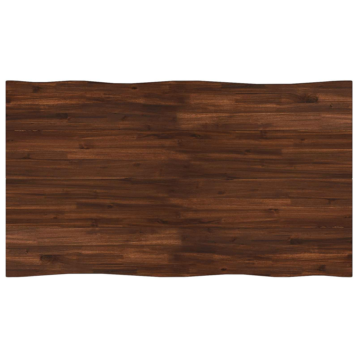 vidaXL 140 x 80 x 75 cm Lite Drewno Akacji Ciemnobrązowy i Biały