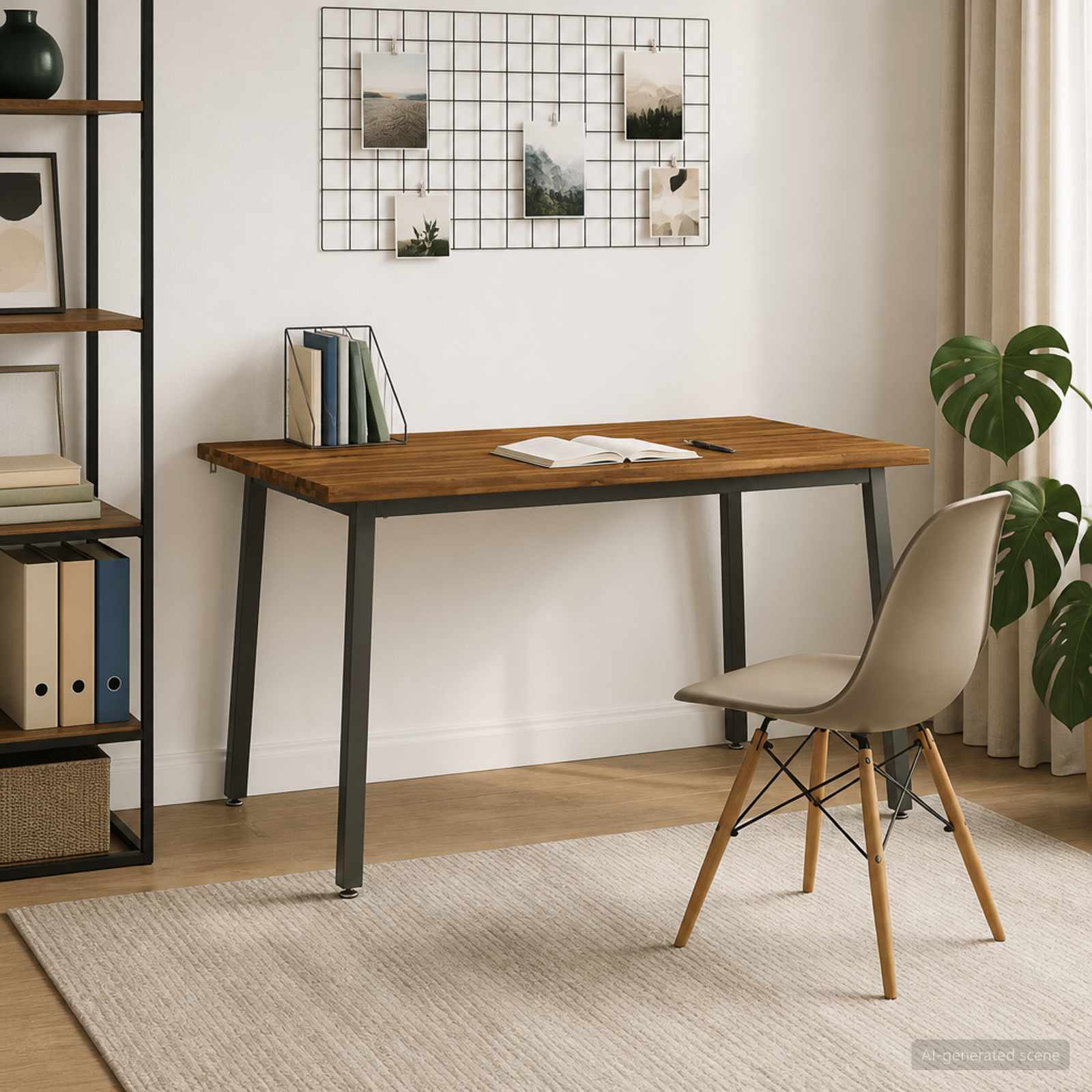 vidaXL Stół jadalny z naturalną krawędzią 140 x 90 x 75 cm naturalny