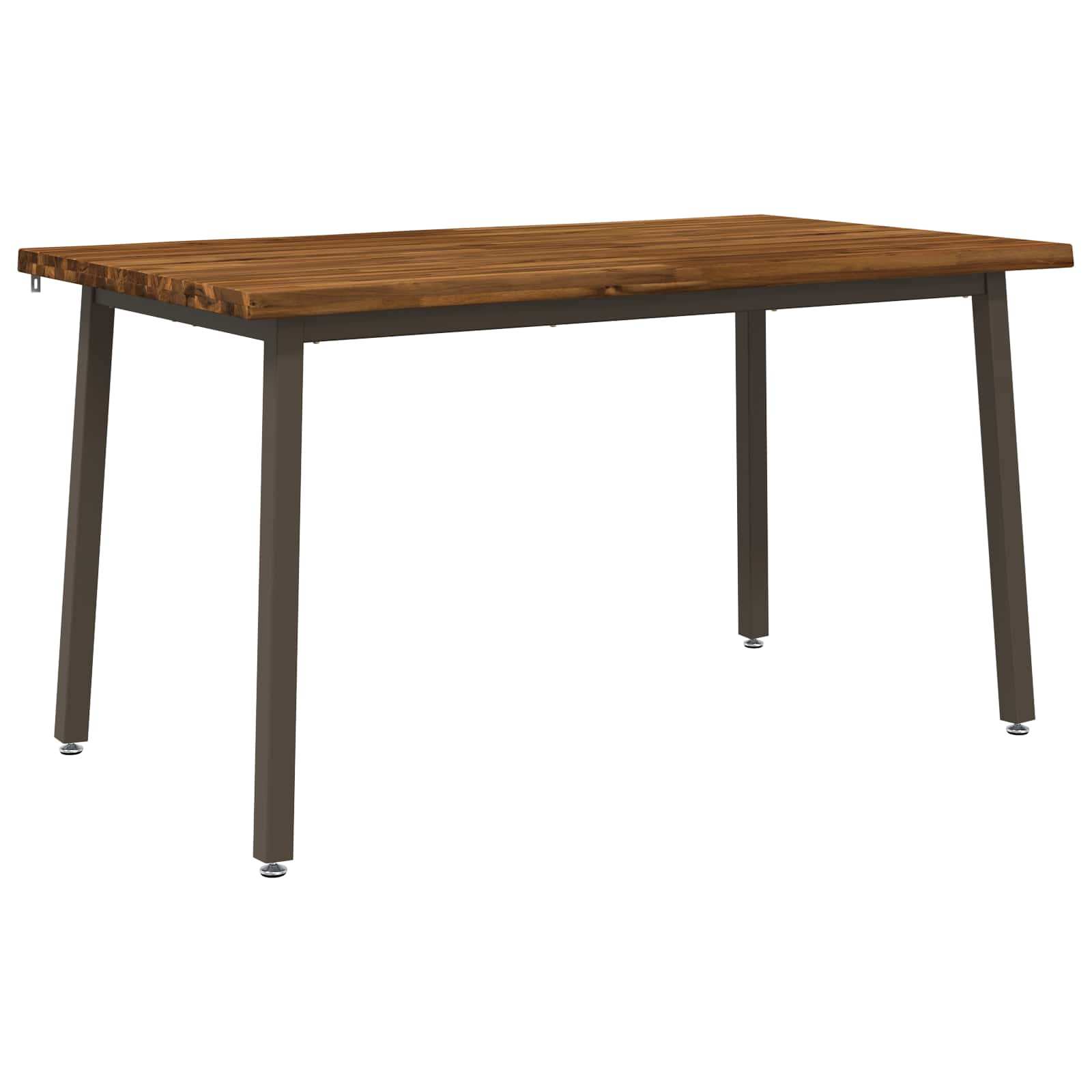 vidaXL 140 x 80 x 75 cm Lite Drewno Akacji Naturalny i kawowy