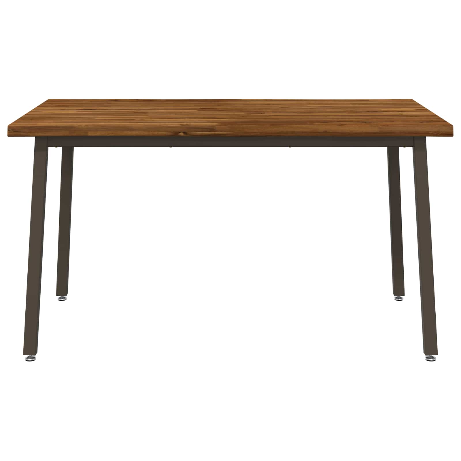 vidaXL 140 x 80 x 75 cm Lite Drewno Akacji Naturalny i kawowy