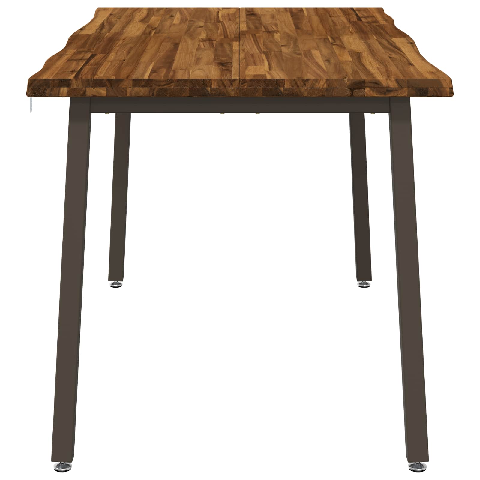 vidaXL 140 x 80 x 75 cm Lite Drewno Akacji Naturalny i kawowy