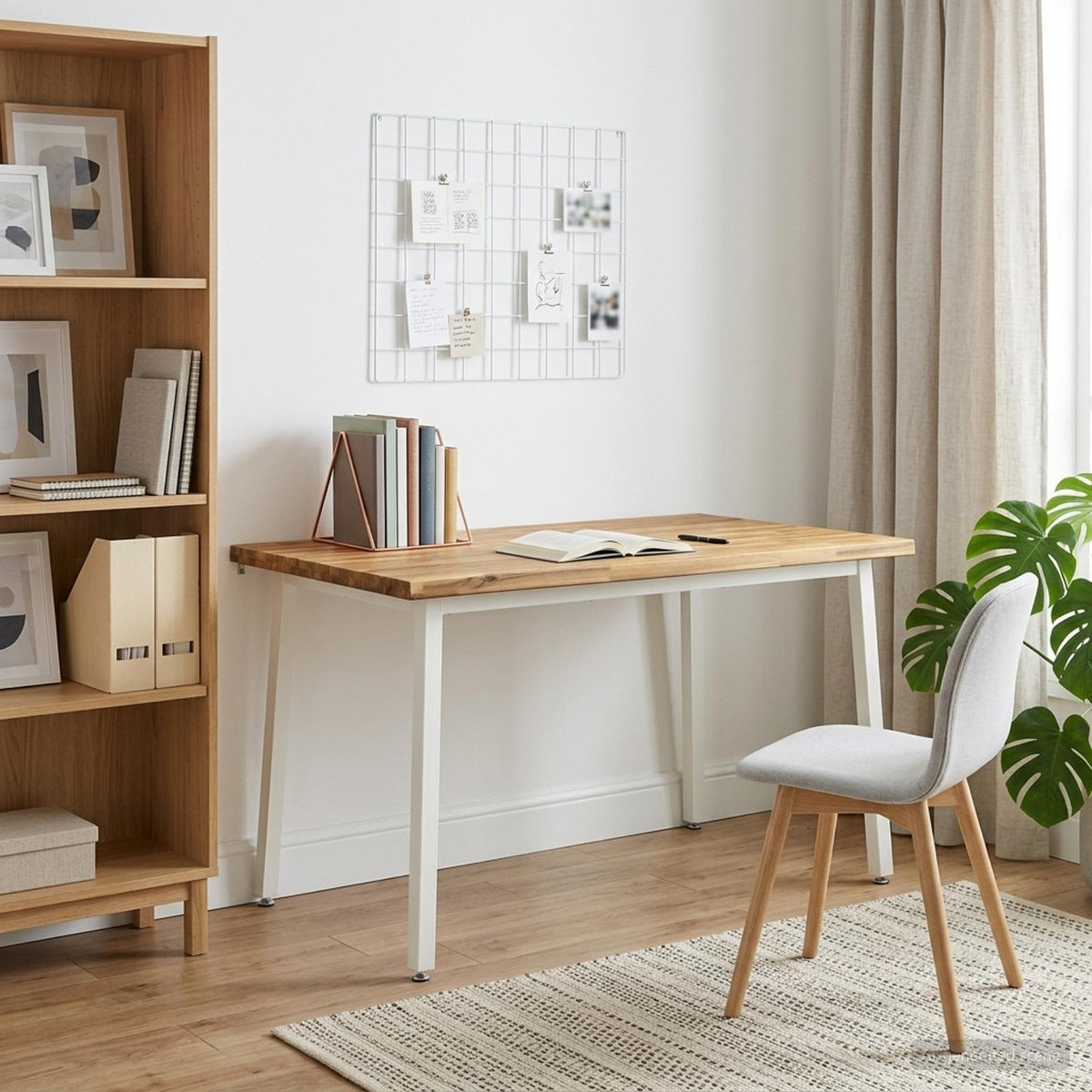 vidaXL 140 x 70 x 75 cm Lite Drewno Akacji Biały Prostokątny