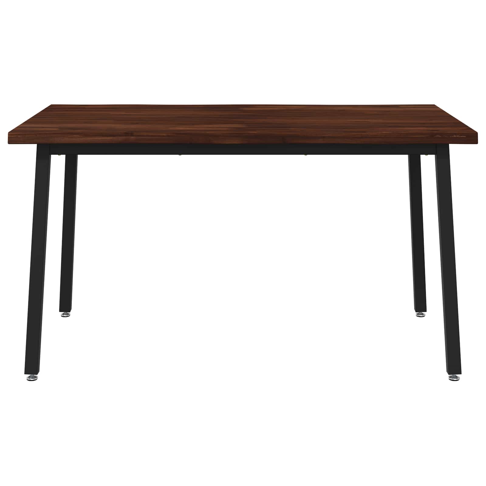 vidaXL 120 x 90 x 75 cm Lite Drewno Akacji Ciemnobrązowy i czarny