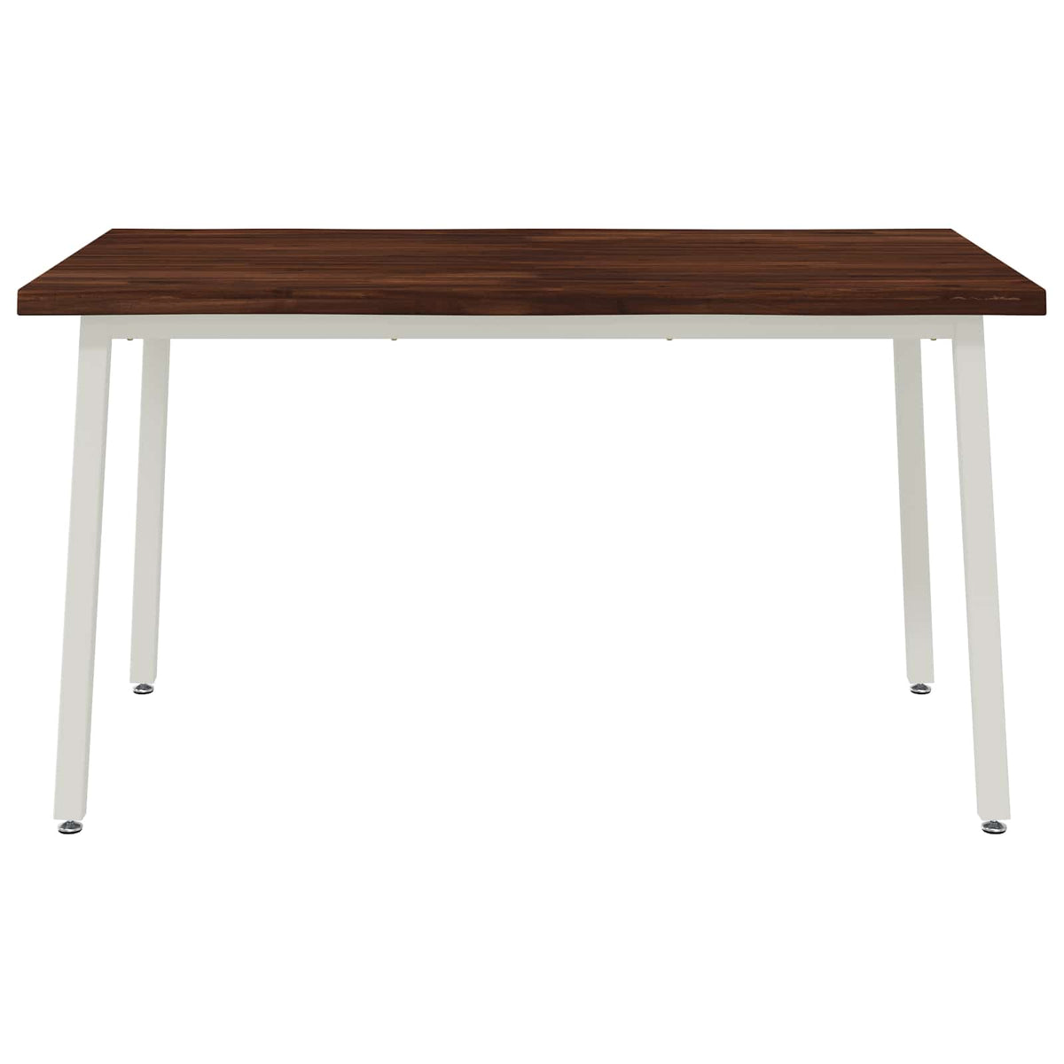 vidaXL 120 x 90 x 75 cm Lite Drewno Akacji Ciemnobrązowy i Biały