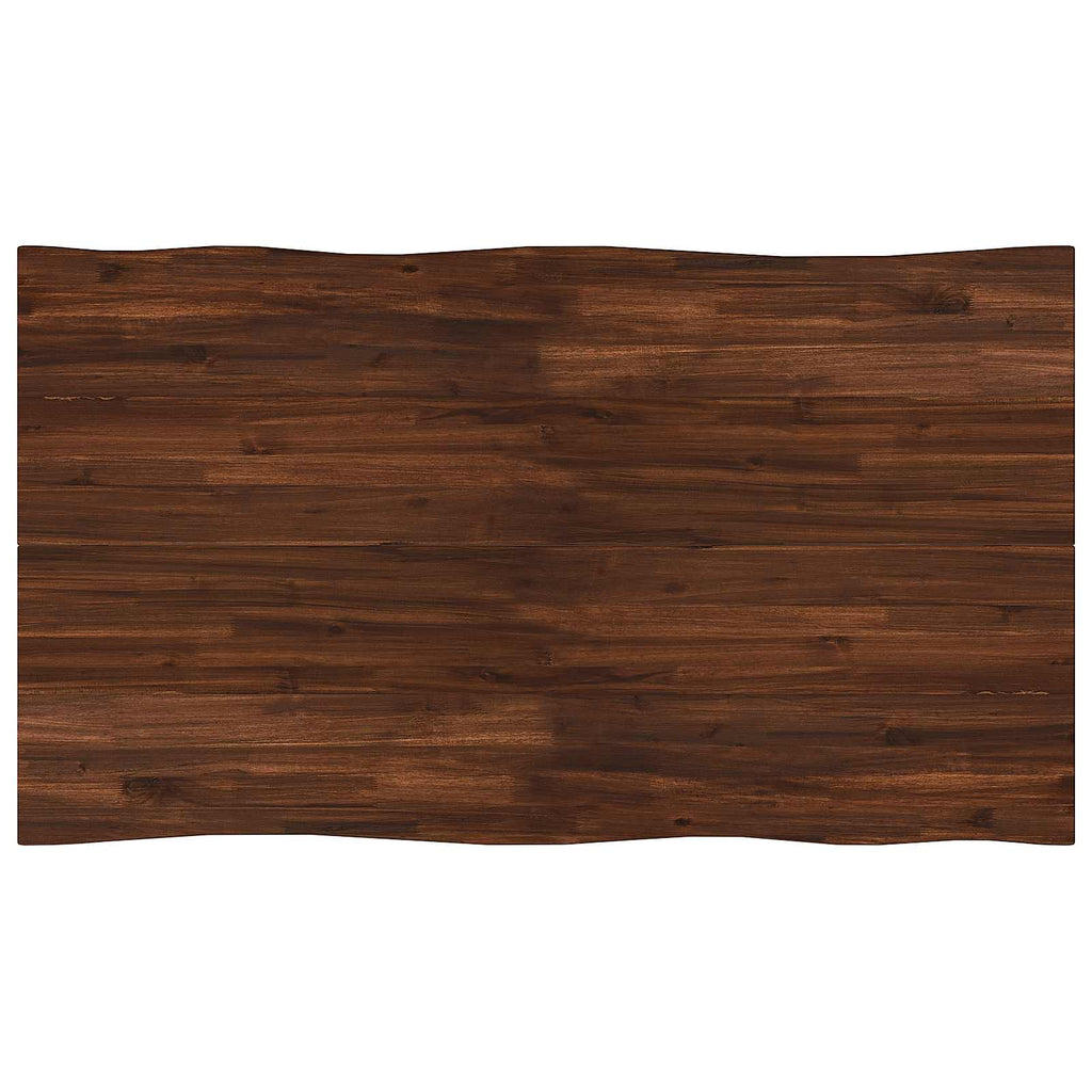 vidaXL 120 x 90 x 75 cm Lite Drewno Akacji Ciemnobrązowy i Biały