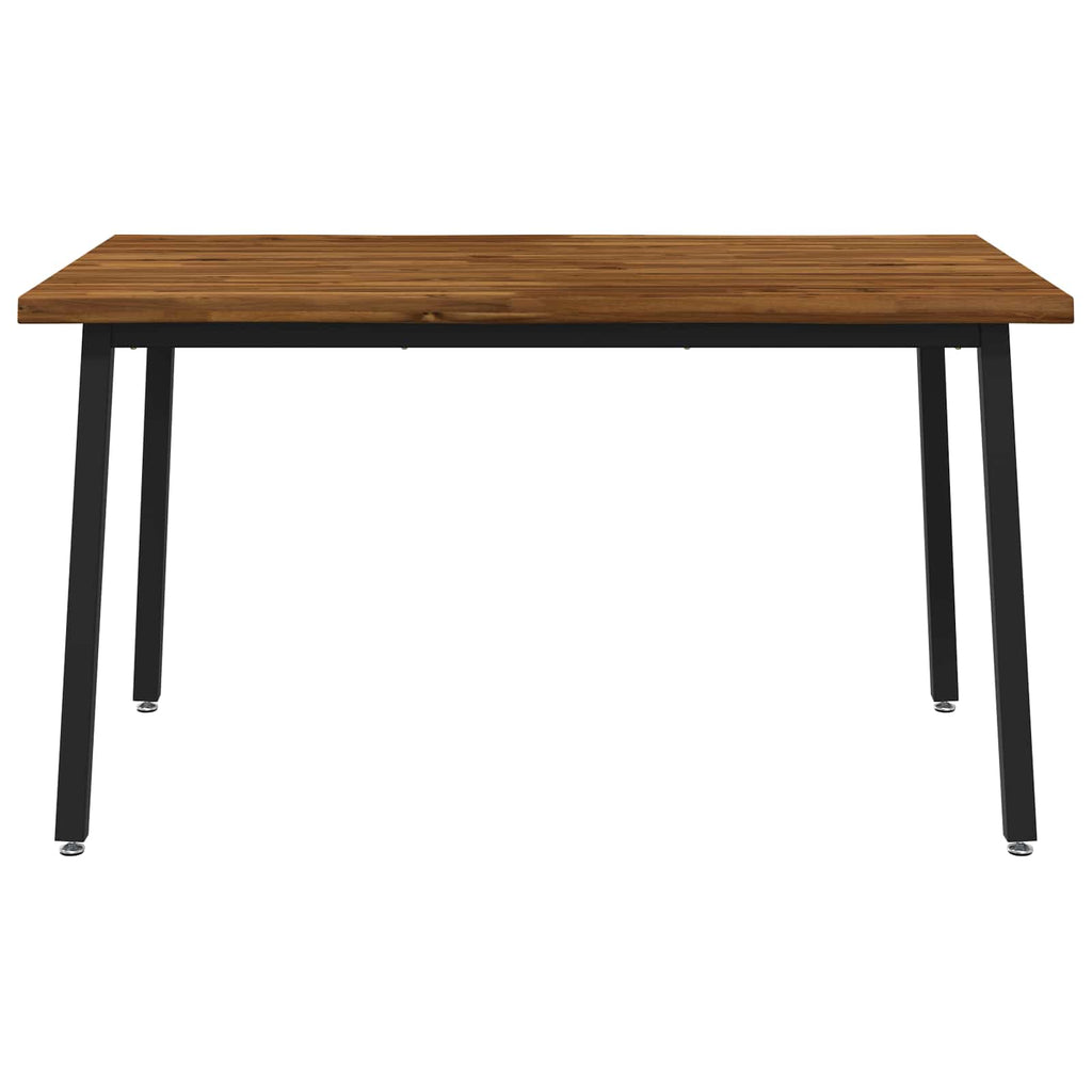 vidaXL 120 x 90 x 75 cm Lite Drewno Akacji Naturalny i czarny