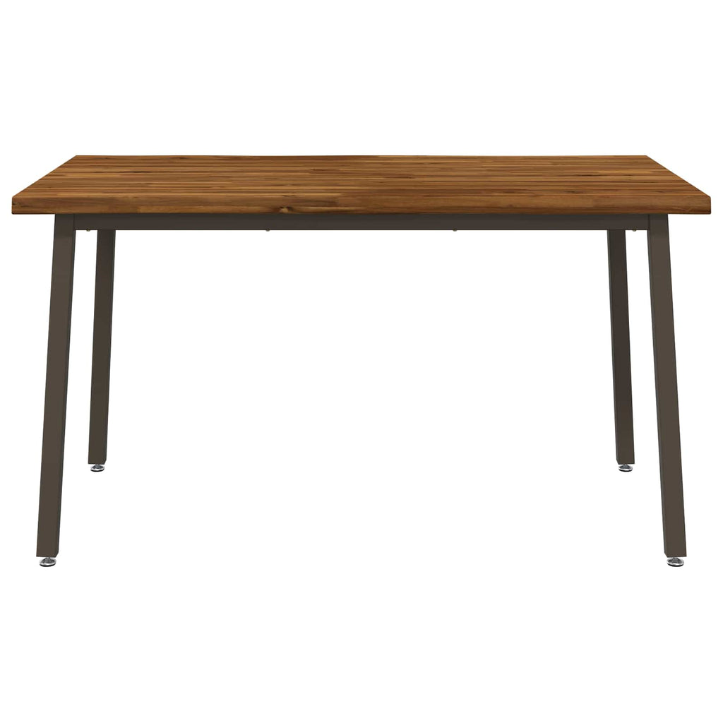vidaXL 120 x 90 x 75 cm Lite Drewno Akacji Naturalny i kawowy