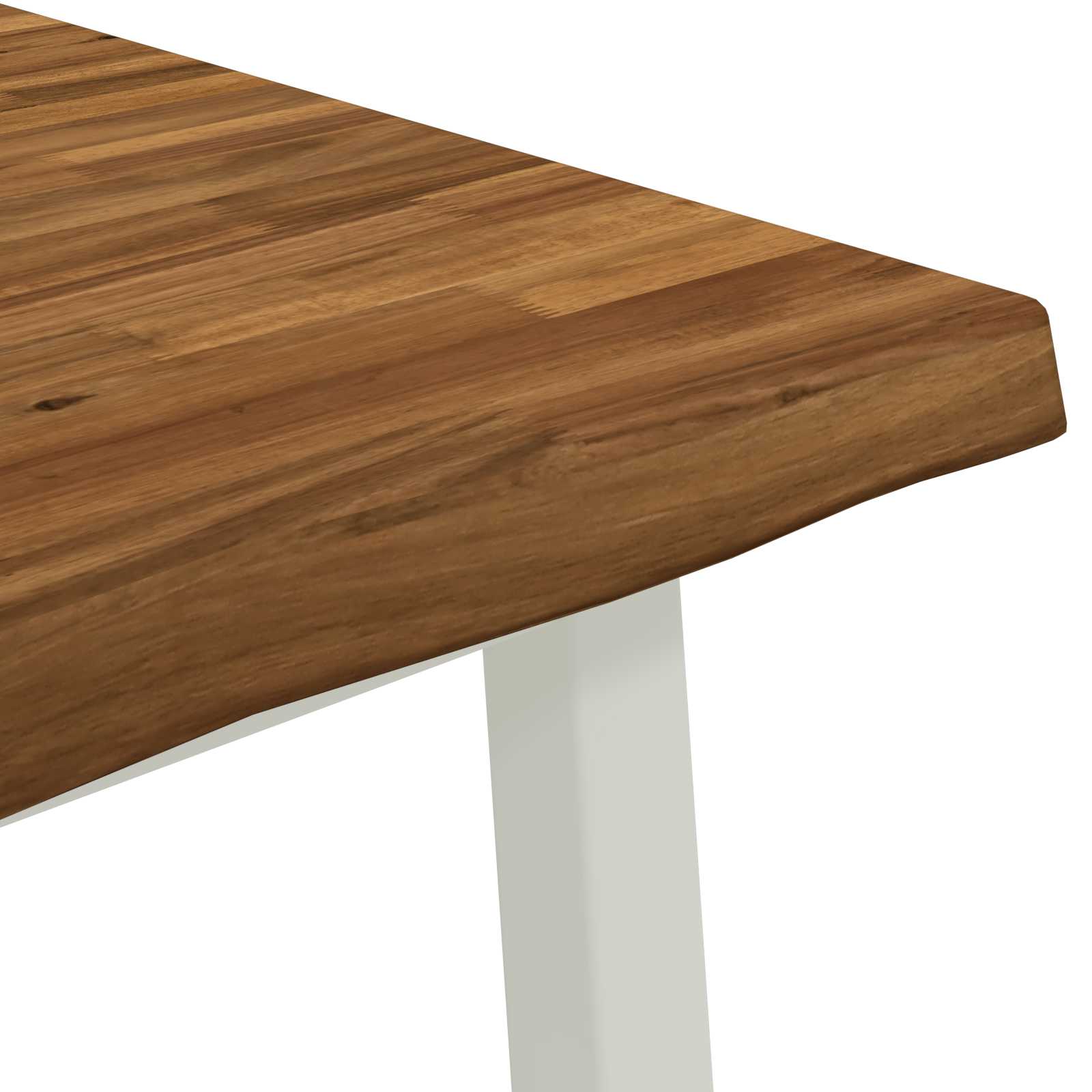 vidaXL 120 x 90 x 75 cm Lite Drewno Akacji Naturalne i białe