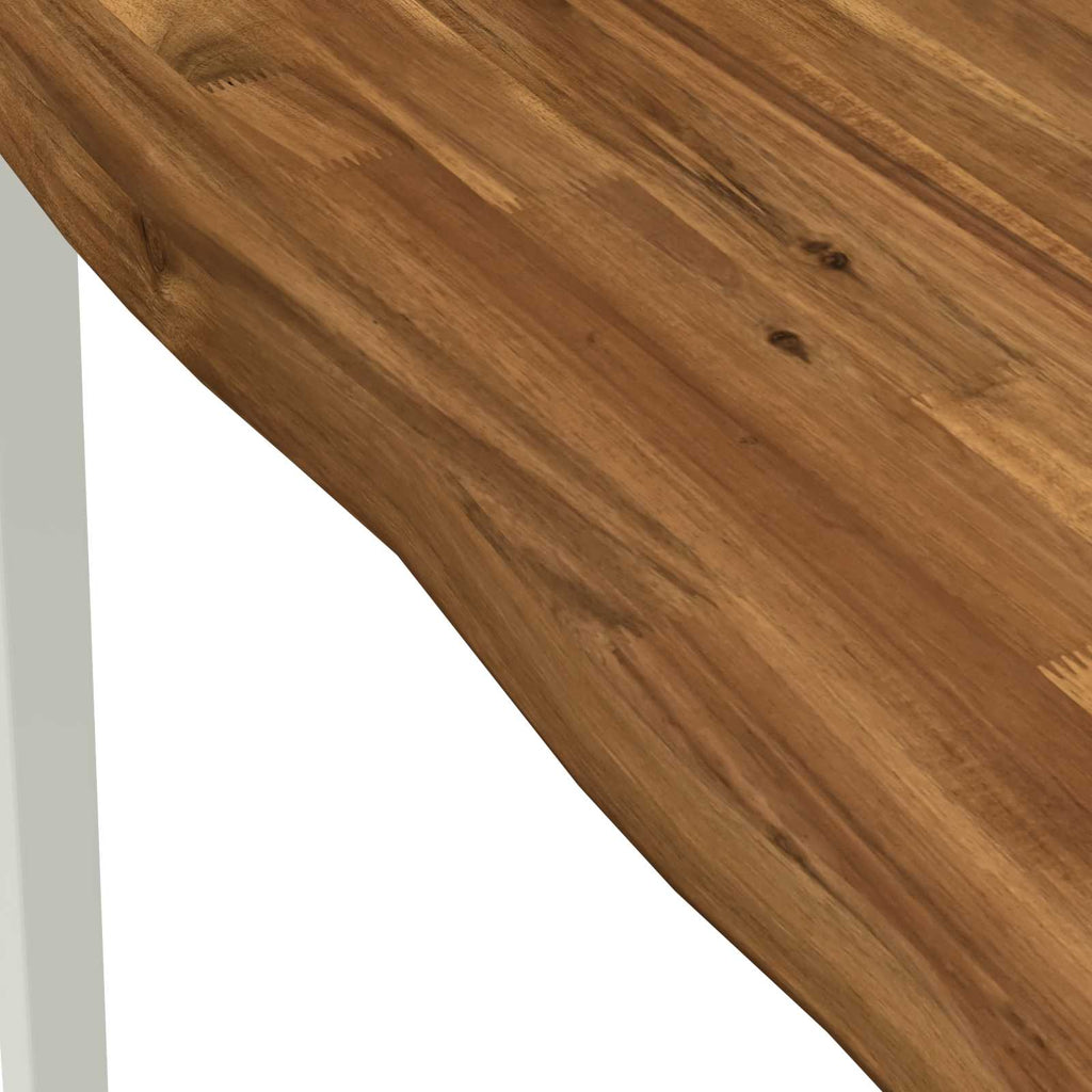 vidaXL 120 x 90 x 75 cm Lite Drewno Akacji Naturalne i białe