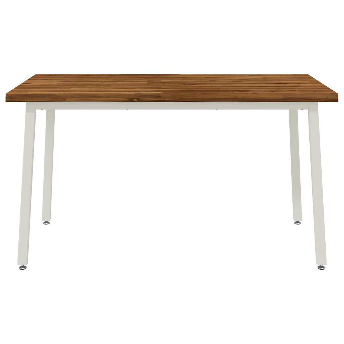 vidaXL 120 x 90 x 75 cm Lite Drewno Akacji Naturalne i białe