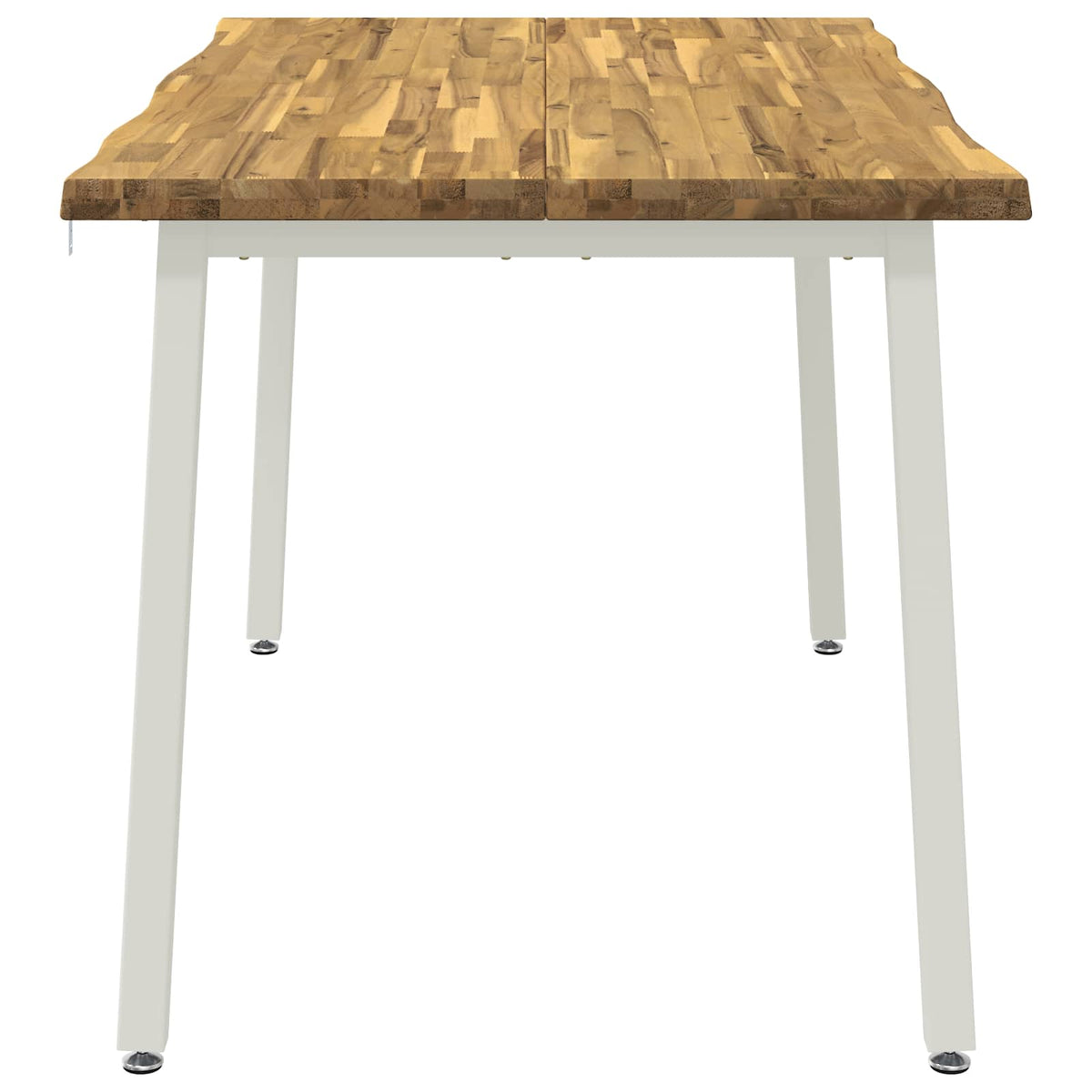 vidaXL 120 x 90 x 75 cm Lite Drewno Akacji Biały Prostokątny