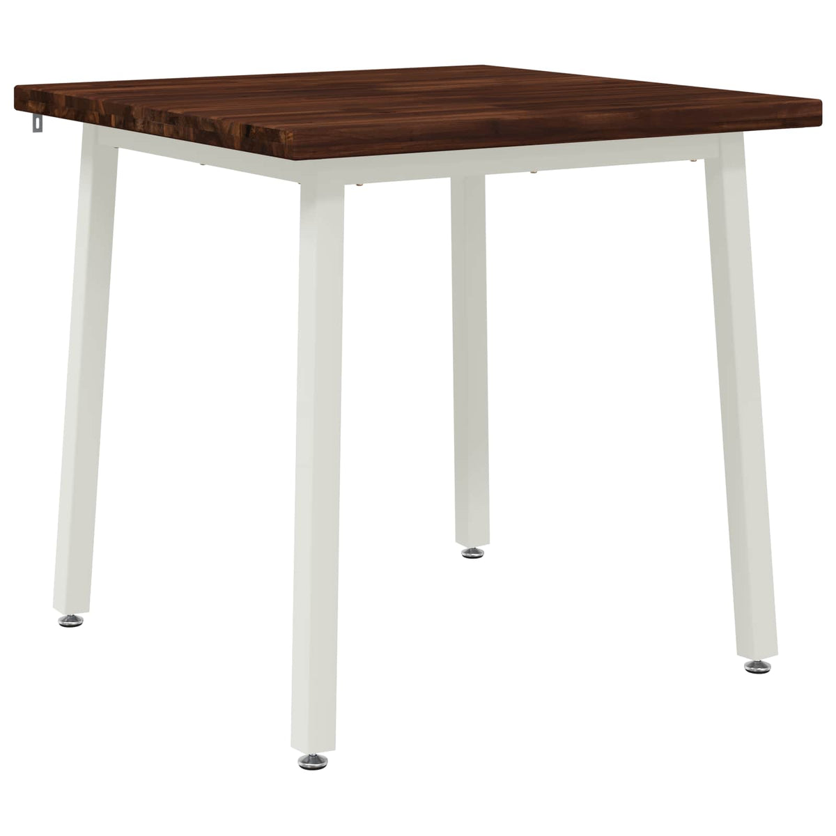 vidaXL 60 x 55 x 75 cm Lite Drewno Akacji Ciemnobrązowy i Biały