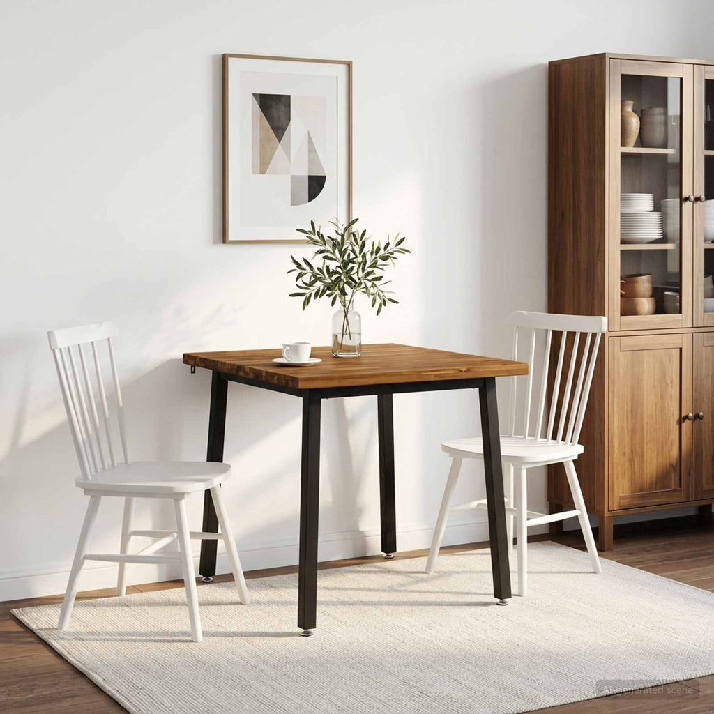 vidaXL 60 x 55 x 75 cm Lite Drewno Akacji Naturalny i czarny
