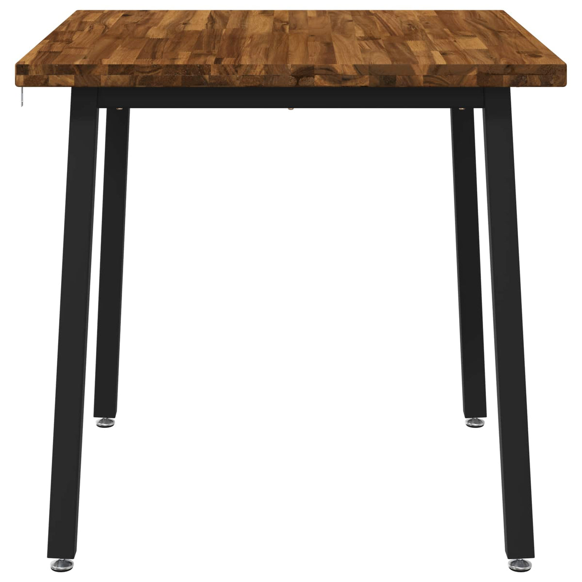 vidaXL 60 x 55 x 75 cm Lite Drewno Akacji Naturalny i czarny