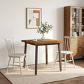 vidaXL 70 x 70 x 75 cm Lite Drewno Akacji Naturalny i kawowy Kwadrat