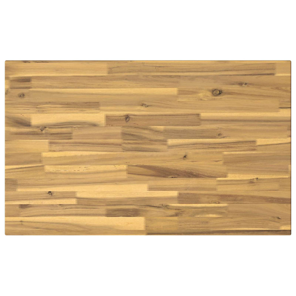 vidaXL 90 x 55 x 75 cm Lite Drewno Akacji Biały Prostokątny