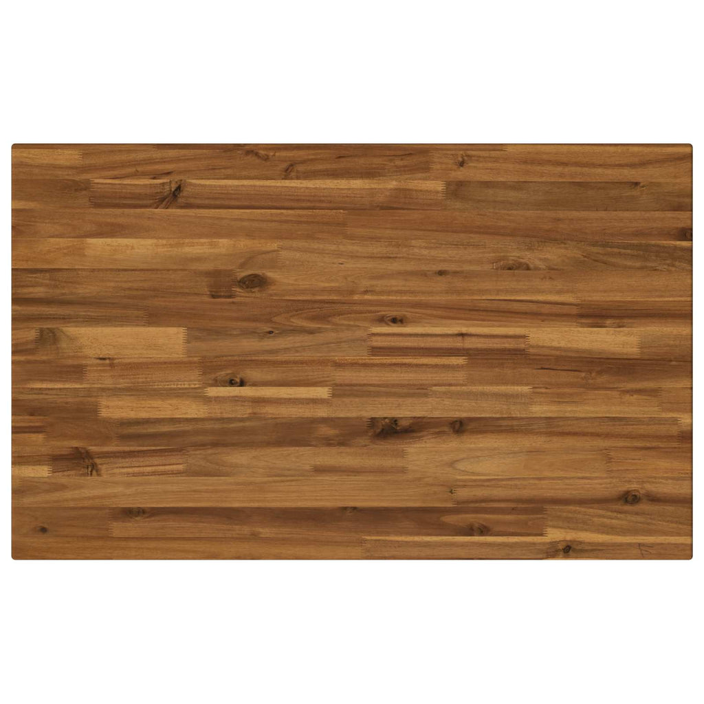 vidaXL 110 x 55 x 75 cm Lite Drewno Akacji Naturalne i białe