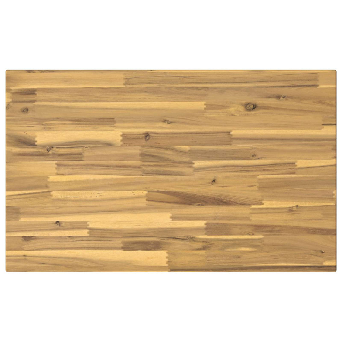 vidaXL 110 x 55 x 75 cm Lite Drewno Akacji biały i czarny Prostokątny
