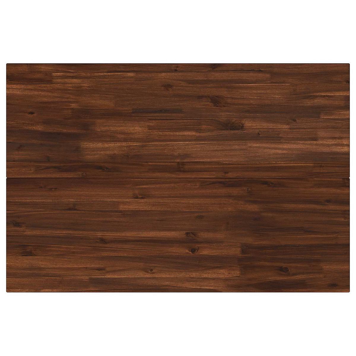 vidaXL 120 x 70 x 75 cm Lite Drewno Akacji Ciemnobrązowy i czarny