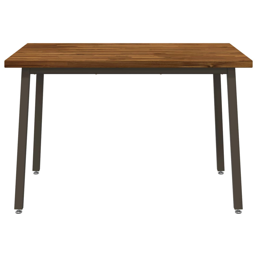 vidaXL 120 x 70 x 75 cm Lite Drewno Akacji Naturalny i kawowy