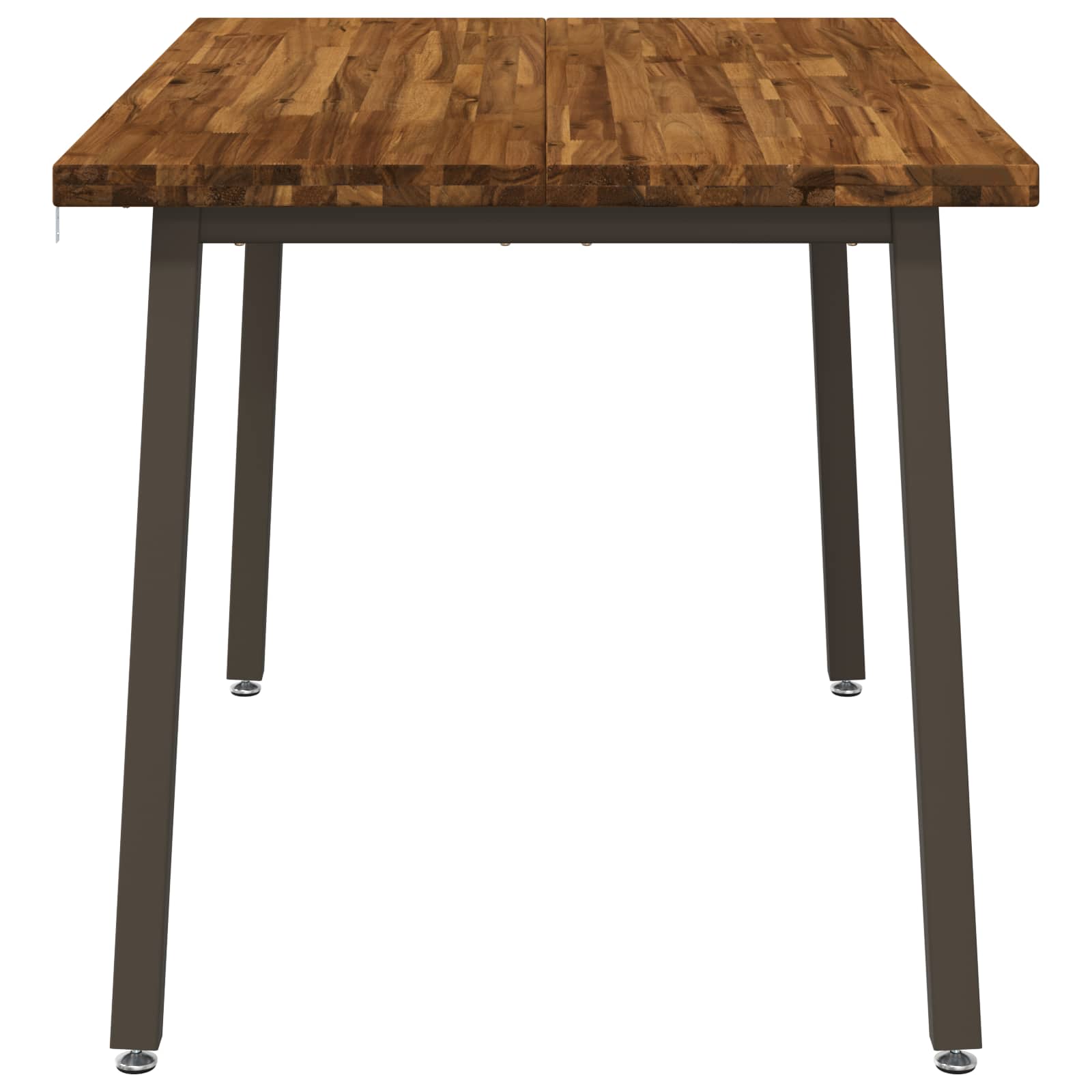 vidaXL 120 x 70 x 75 cm Lite Drewno Akacji Naturalny i kawowy