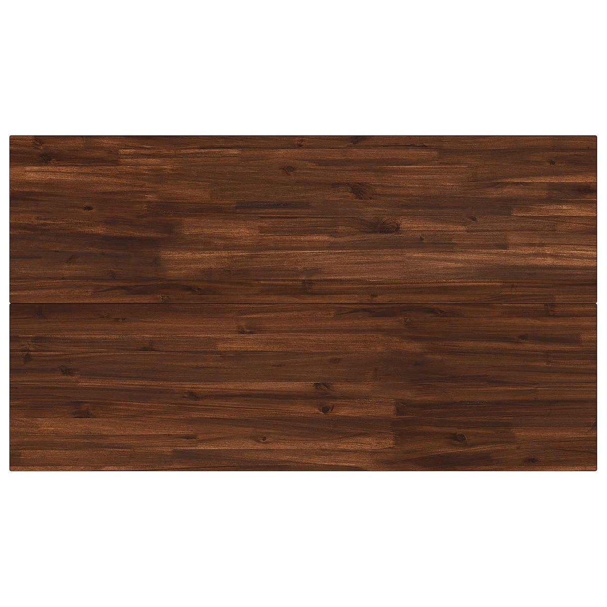 vidaXL 140 x 70 x 75 cm Lite Drewno Akacji Ciemnobrązowy i czarny