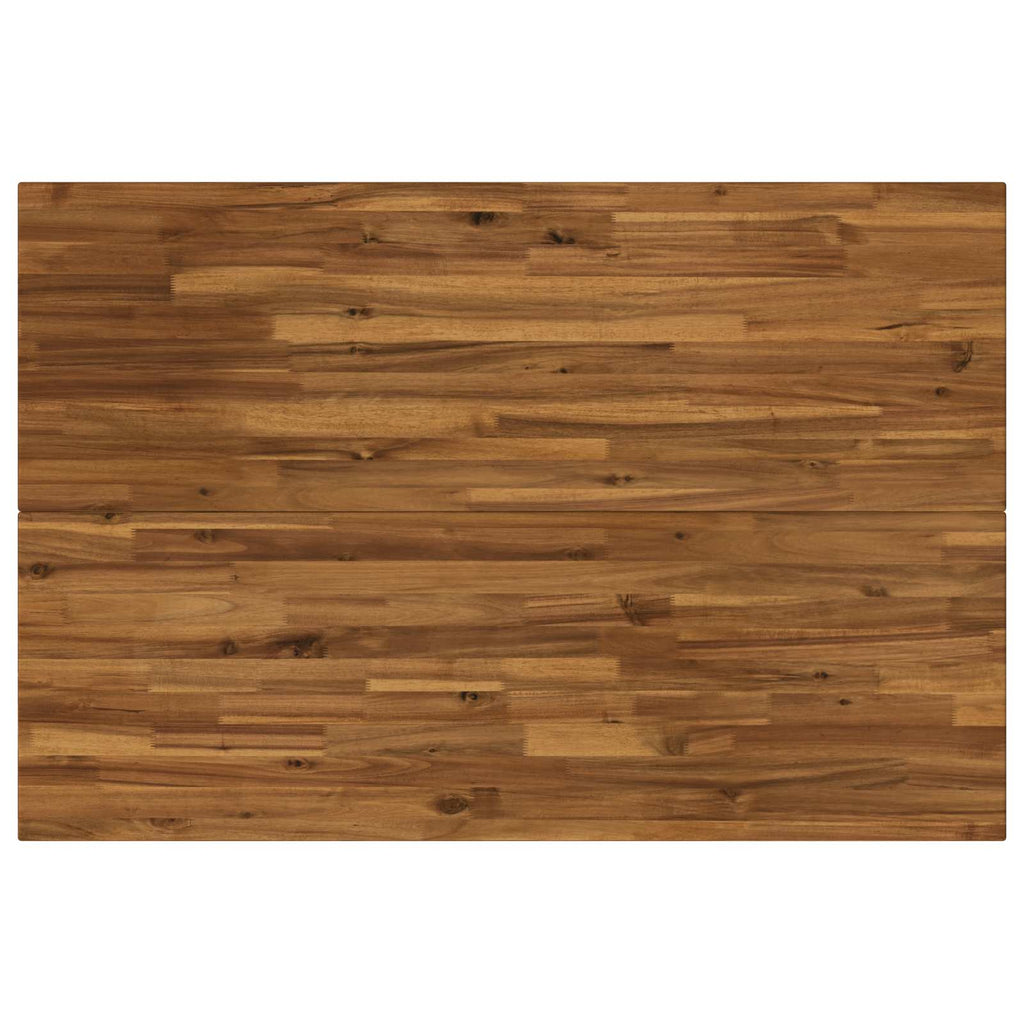 vidaXL 120 x 80 x 75 cm Lite Drewno Akacji Naturalny i czarny