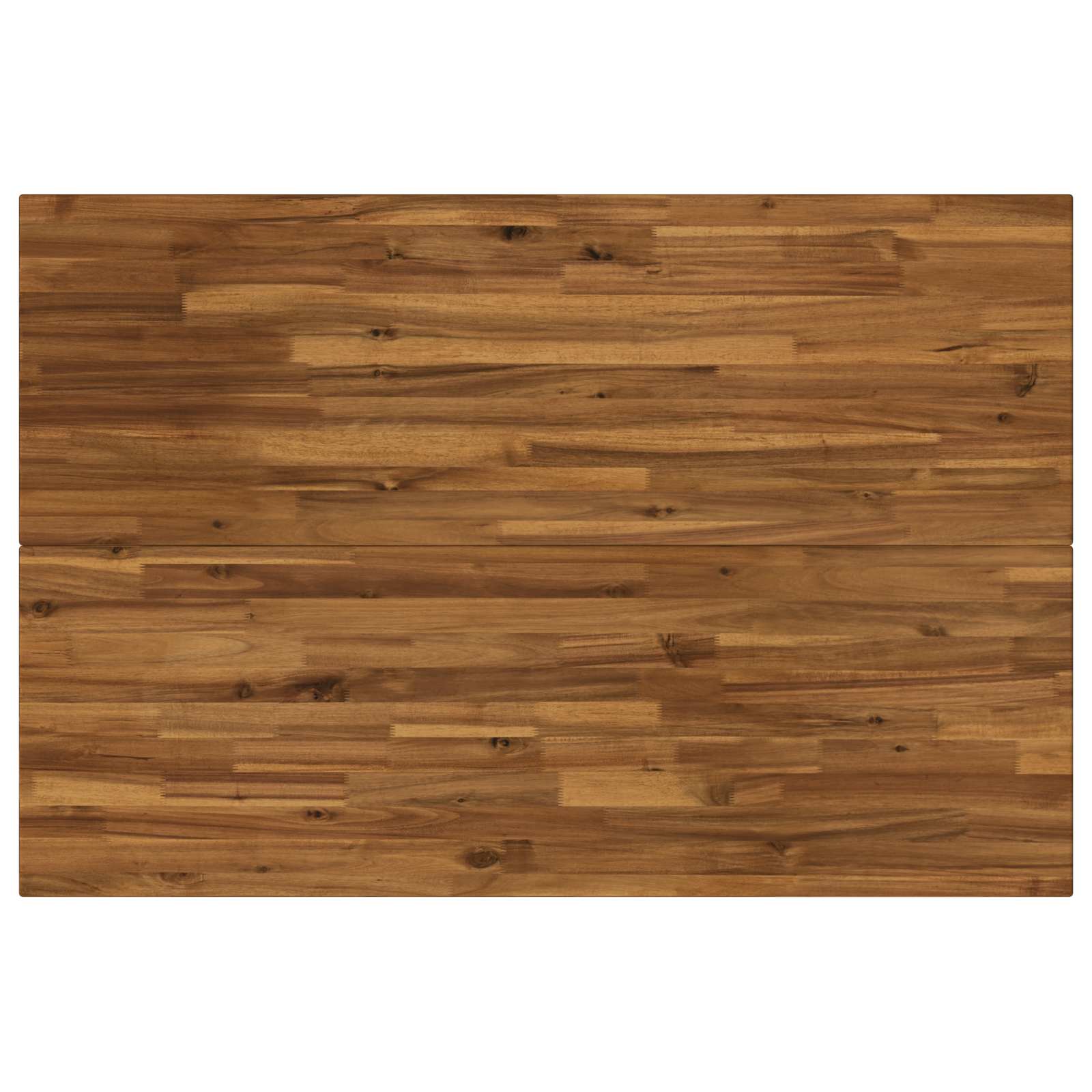 vidaXL 120 x 80 x 75 cm Lite Drewno Akacji Naturalny i czarny