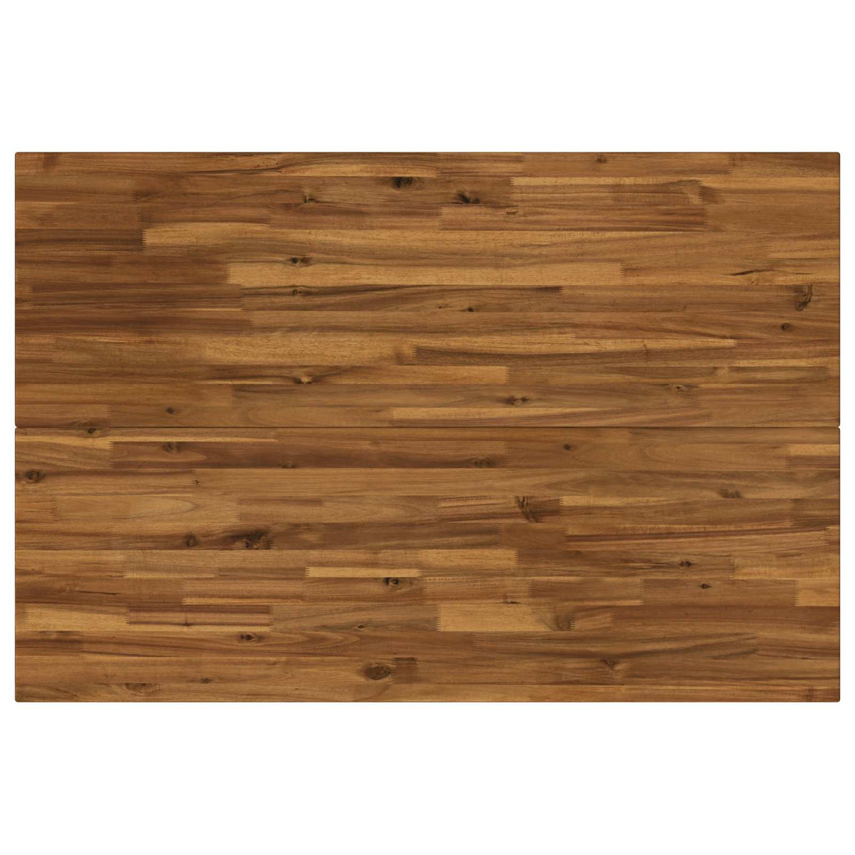 vidaXL 120 x 80 x 75 cm Lite Drewno Akacji Naturalny i kawowy