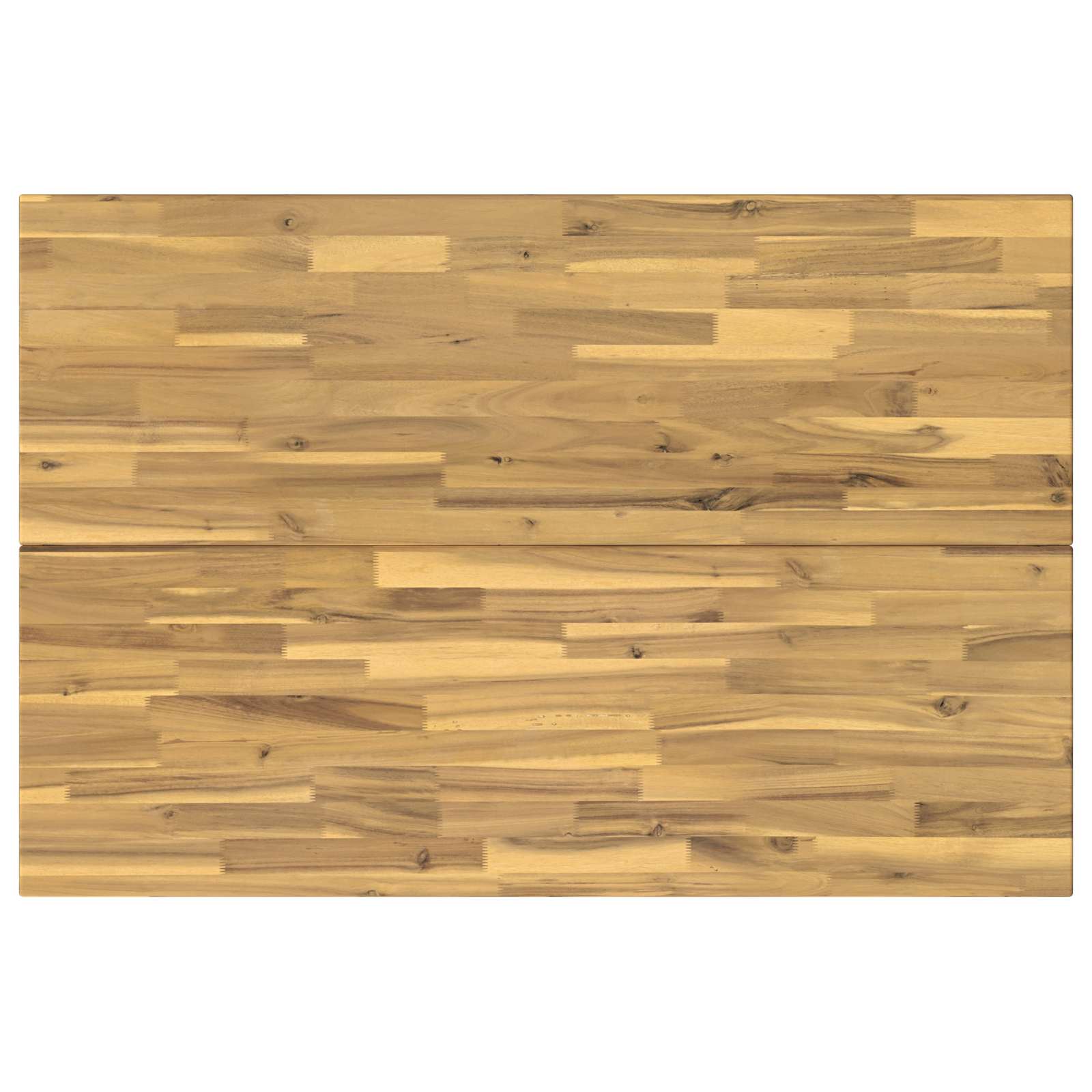 vidaXL 120 x 80 x 75 cm Lite Drewno Akacji Biały Prostokątny