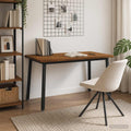 vidaXL 140 x 70 x 75 cm Lite Drewno Akacji Naturalny i czarny
