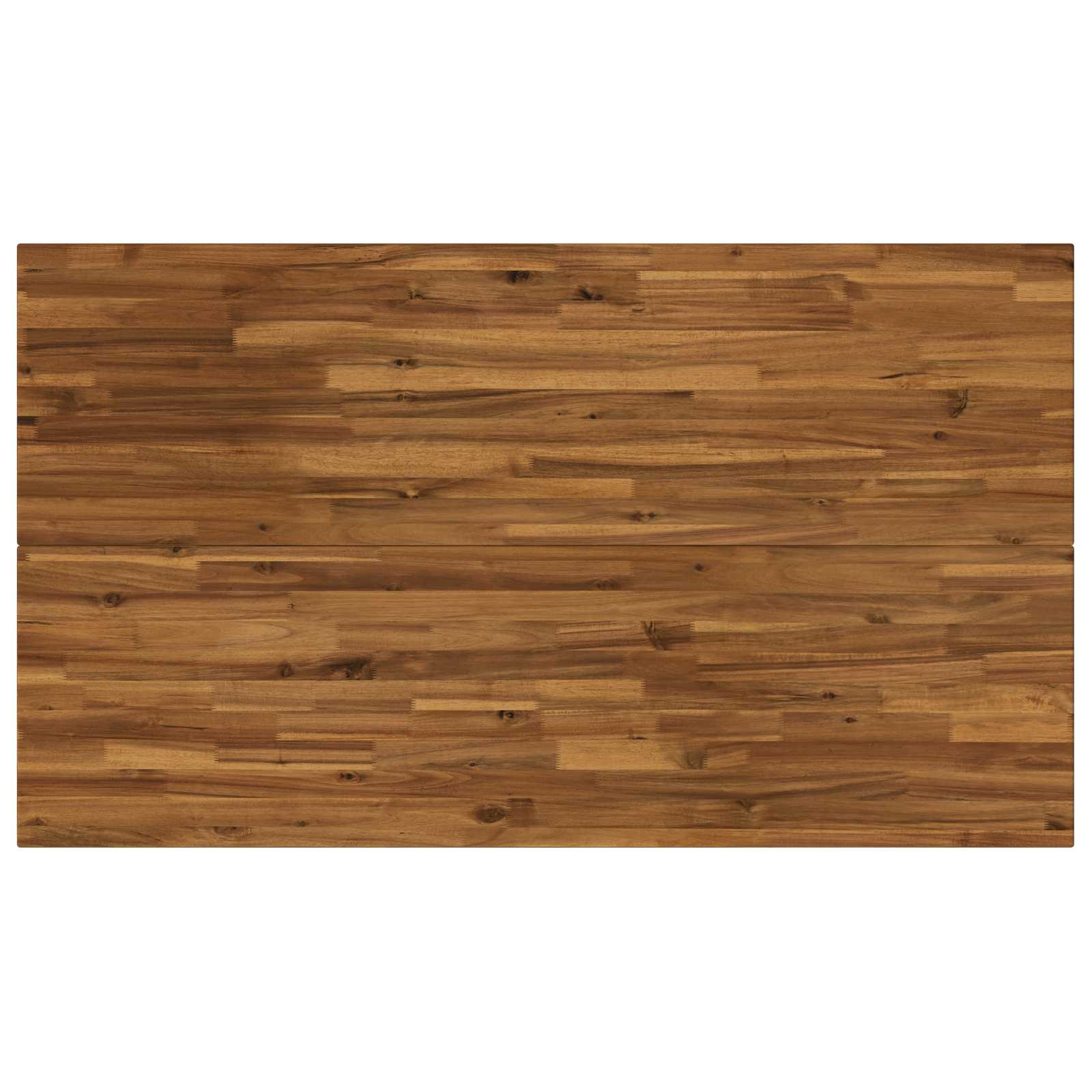 vidaXL 140 x 80 x 75 cm Lite Drewno Akacji Naturalny i czarny