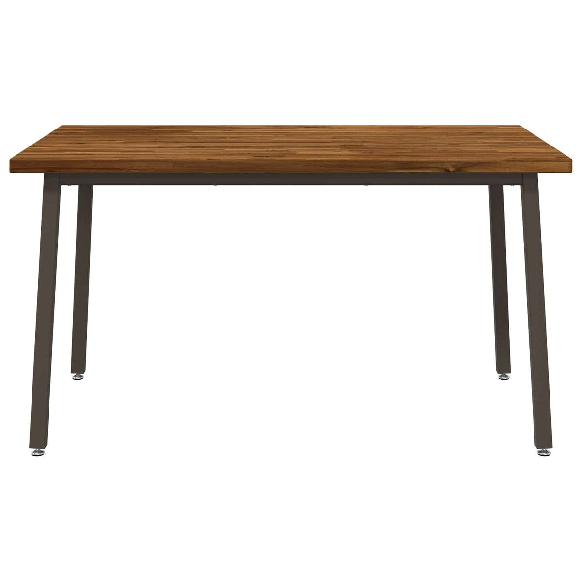 vidaXL 140 x 80 x 75 cm Lite Drewno Akacji Naturalny i kawowy