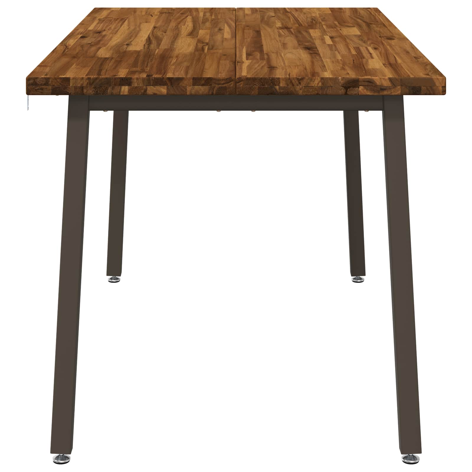 vidaXL 140 x 80 x 75 cm Lite Drewno Akacji Naturalny i kawowy