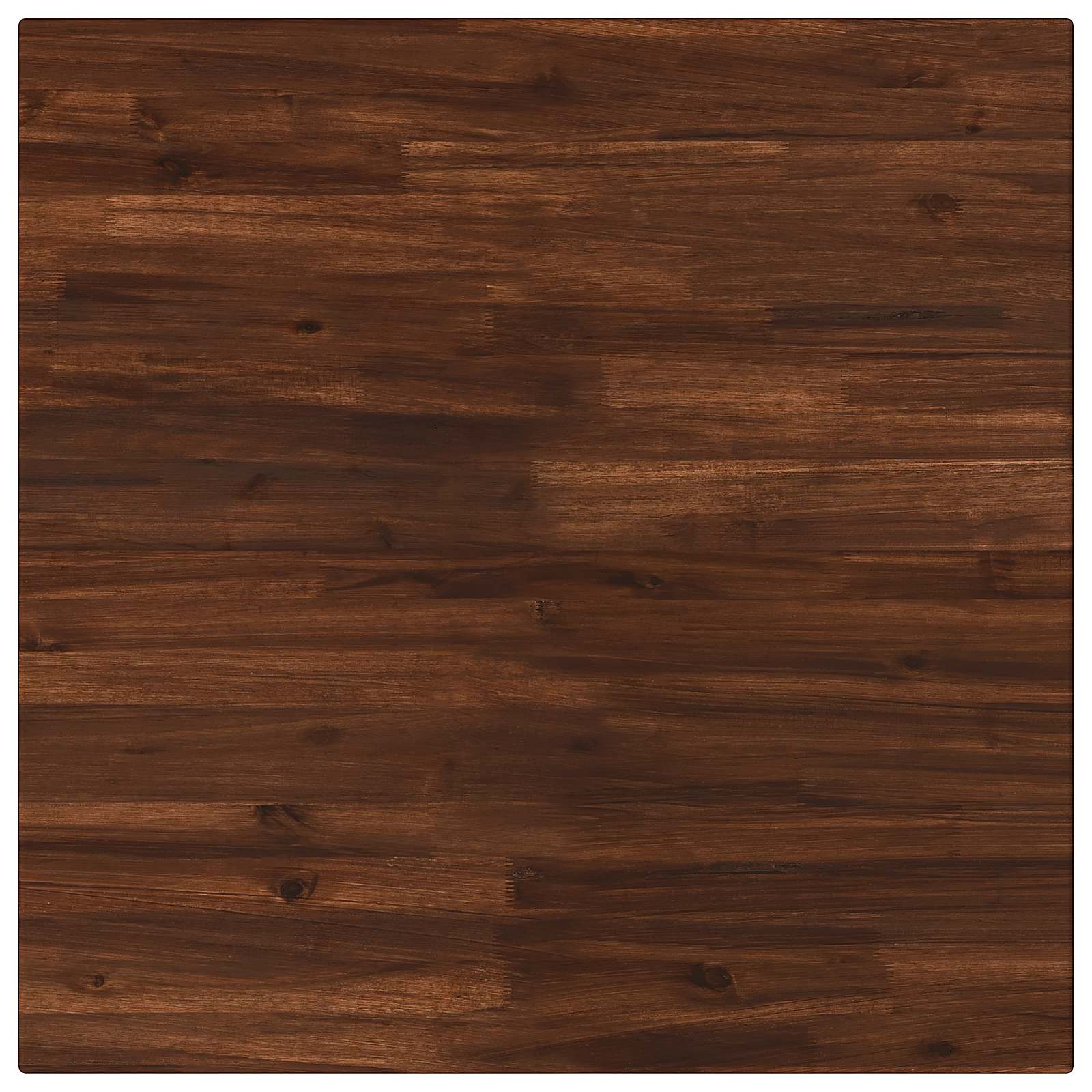vidaXL 90 x 90 x 75 cm Lite Drewno Akacji Ciemnobrązowy i czarny