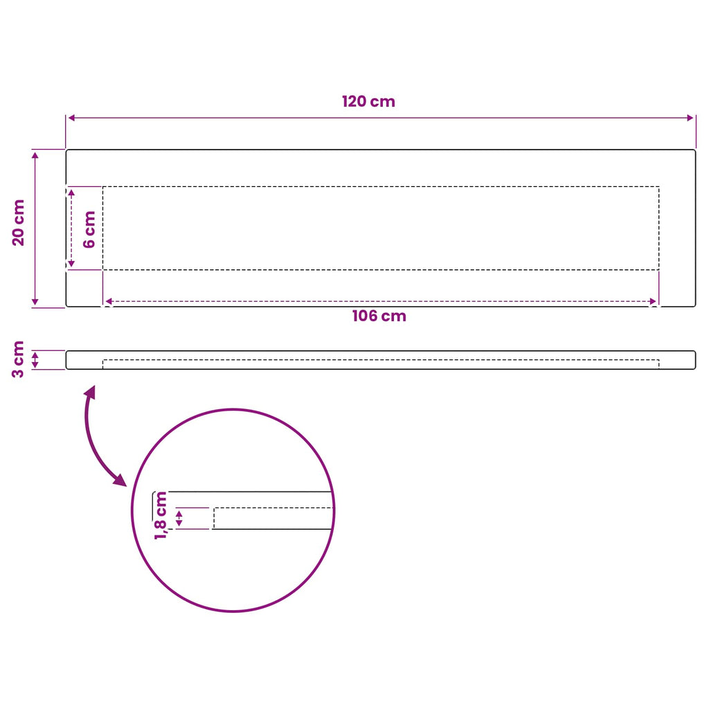 vidaXL Prostokątny Blat Stołu 90 x 50 x 3,5 cm Prostokątny Ciemny brąz