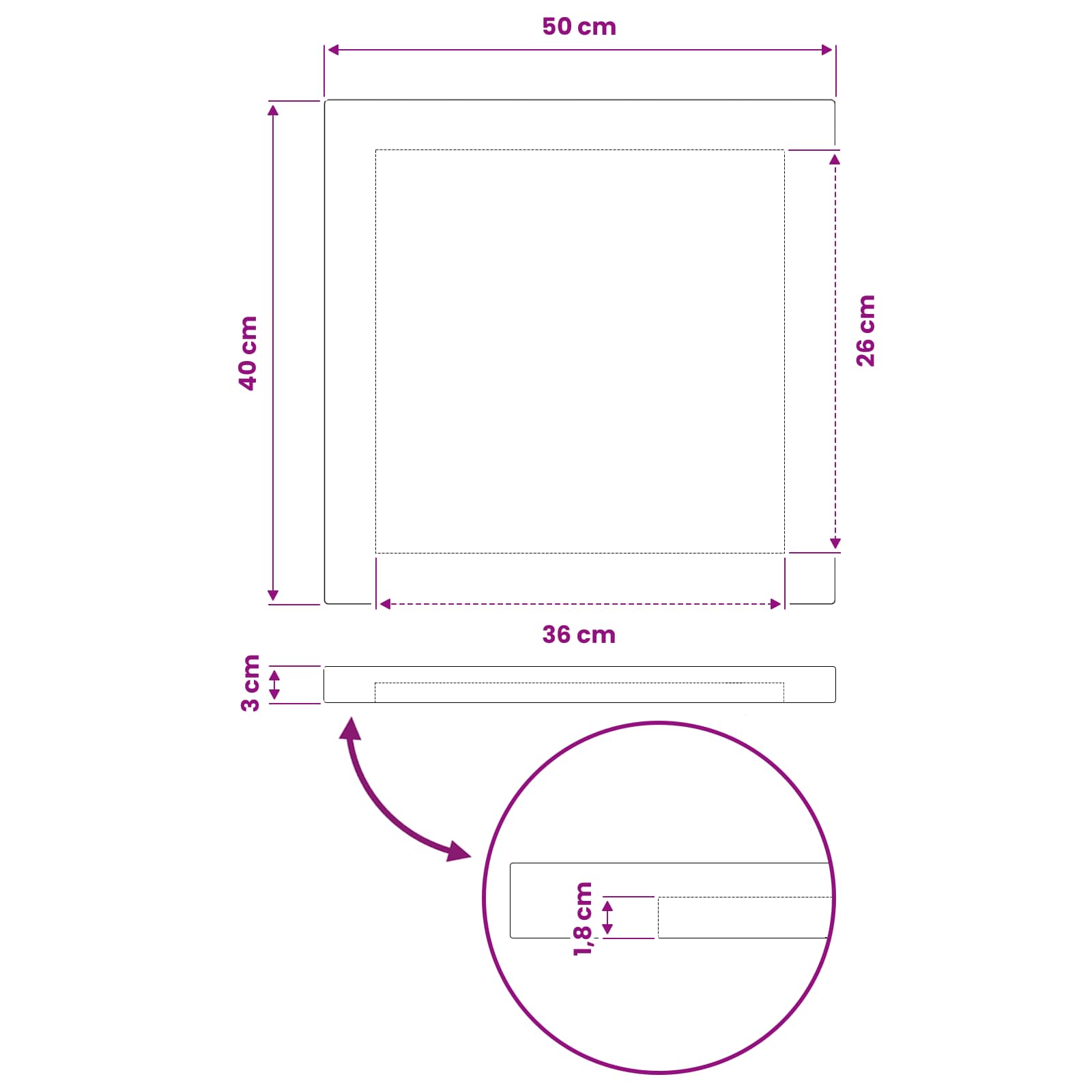 vidaXL Prostokątny Blat Stołu 90 x 50 x 3,5 cm Prostokątny Ciemny brąz