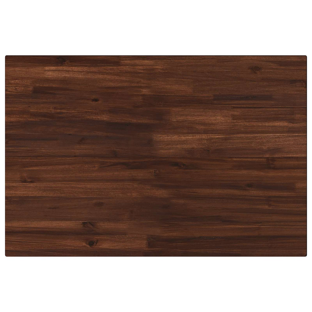 vidaXL Prostokątny Blat Stołu 90 x 50 x 3,5 cm Prostokątny Ciemny brąz