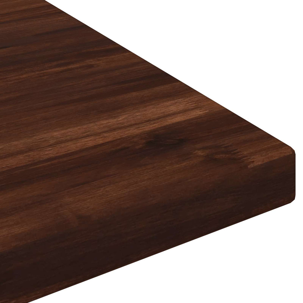 vidaXL Prostokątny Blat Stołu 70 x 70 x 3,5 cm Kwadrat Ciemny brąz