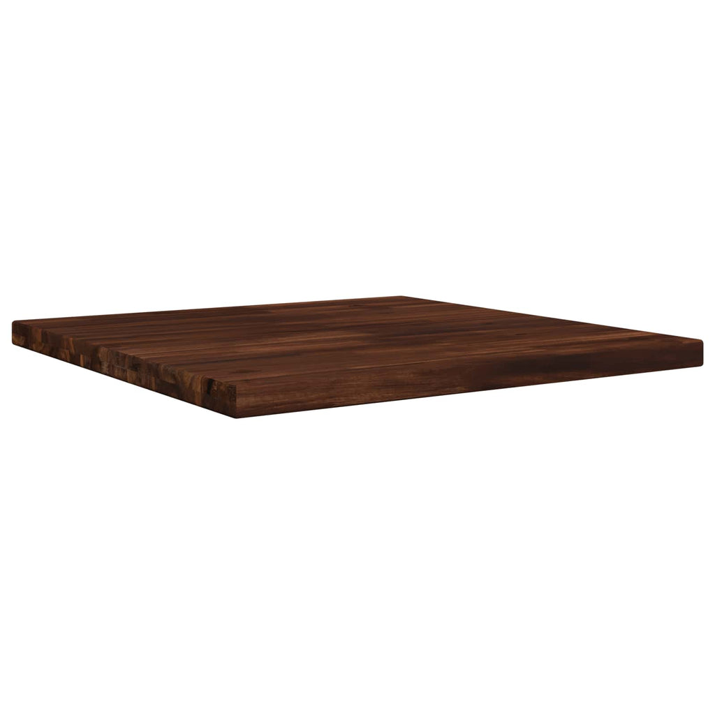 vidaXL Prostokątny Blat Stołu 70 x 70 x 3,5 cm Kwadrat Ciemny brąz