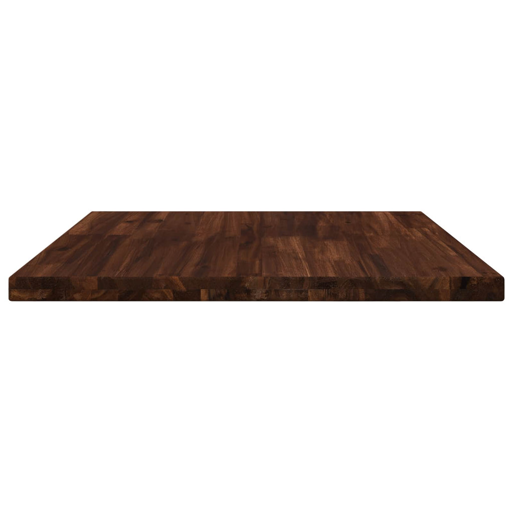 vidaXL Prostokątny Blat Stołu 70 x 70 x 3,5 cm Kwadrat Ciemny brąz