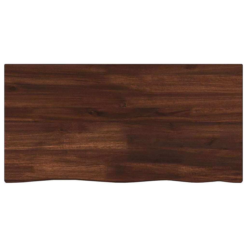 vidaXL Prostokątny Blat Stołu 90 x 50 x 3,5 cm Prostokątny Ciemny brąz