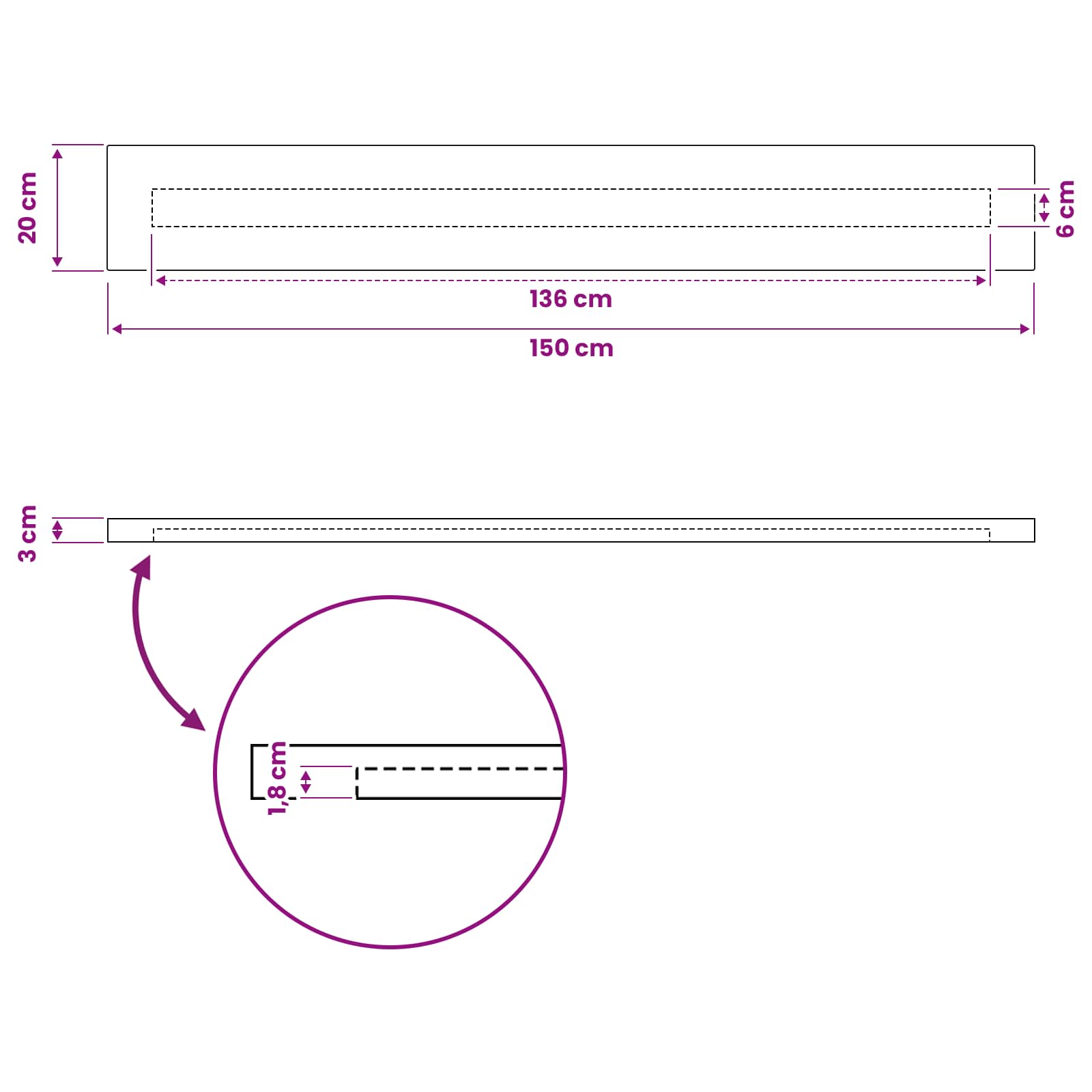 vidaXL Prostokątny Blat Stołu 90 x 50 x 3,5 cm Prostokątny Biały
