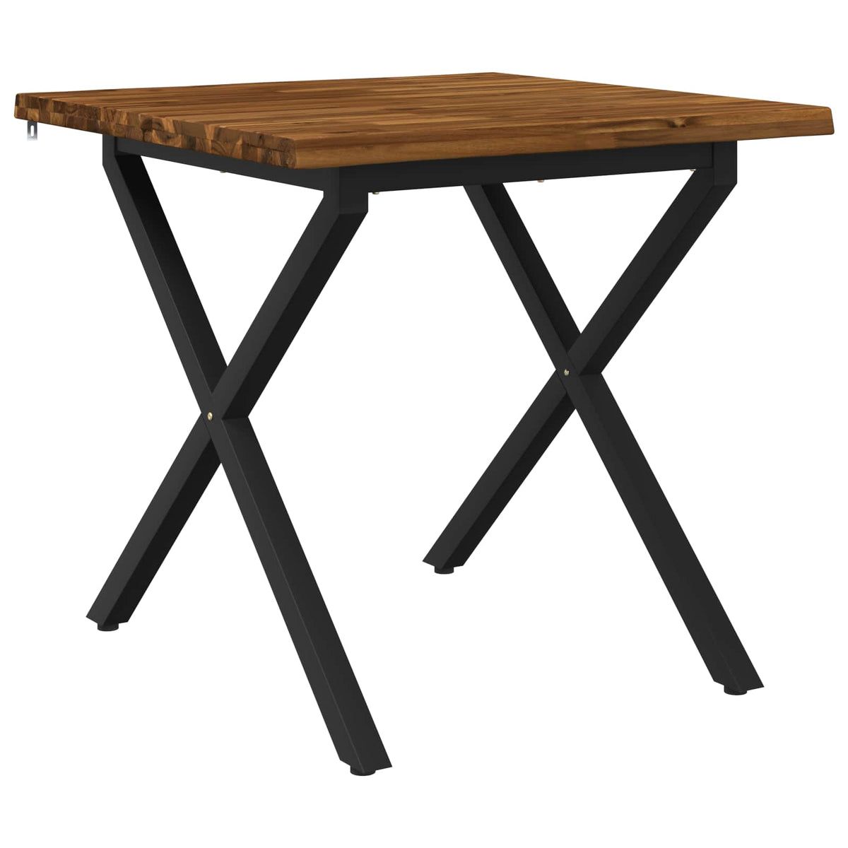 vidaXL 60 x 55 x 75 cm Lite Drewno Akacji Naturalny i czarny