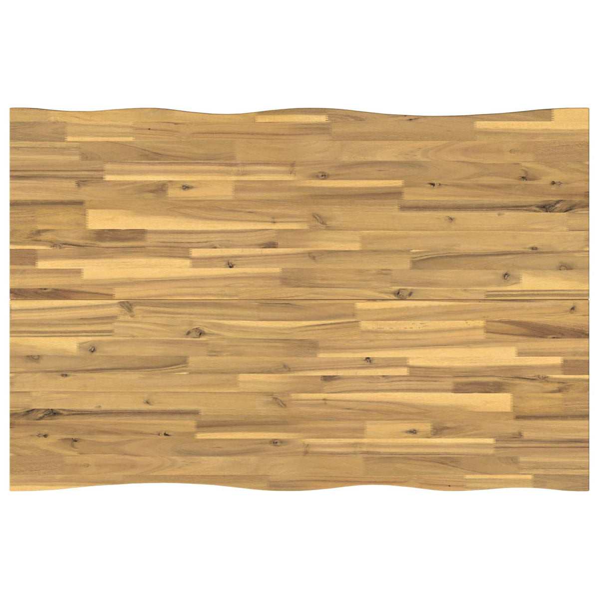 vidaXL 120 x 80 x 75 cm Lite Drewno Akacji biały i czarny Prostokątny