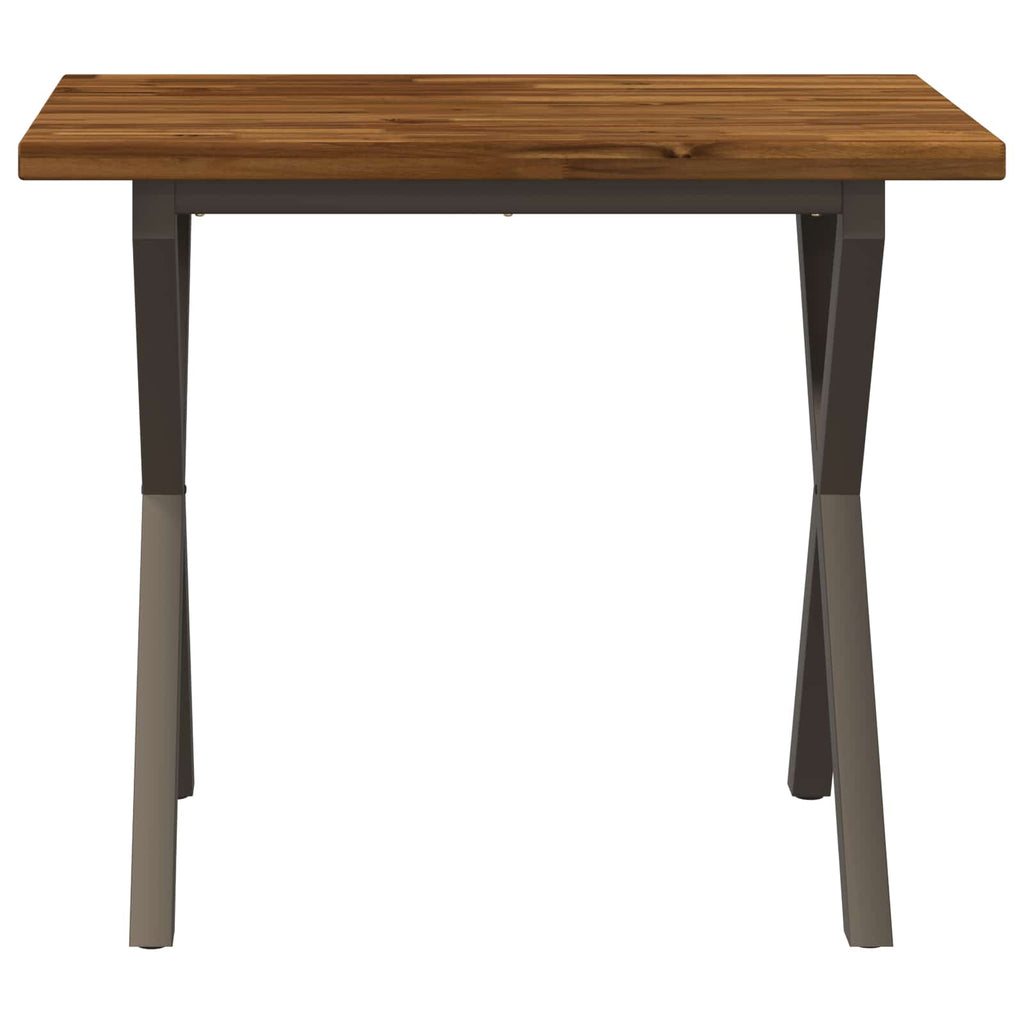 vidaXL 90 x 55 x 75 cm Lite Drewno Akacji Naturalny i kawowy
