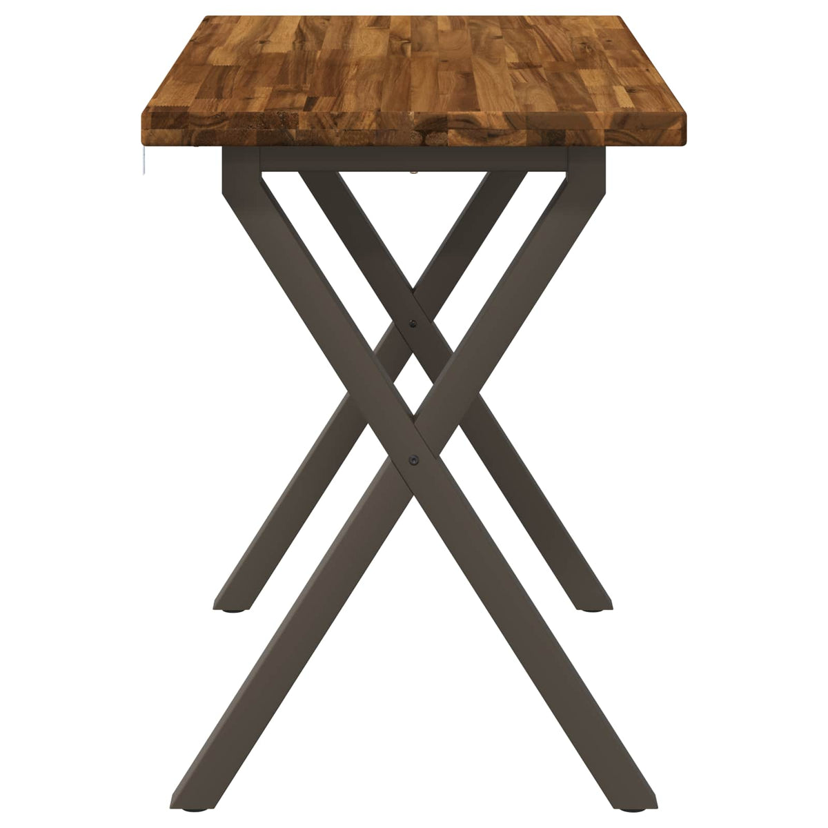 vidaXL 90 x 55 x 75 cm Lite Drewno Akacji Naturalny i kawowy