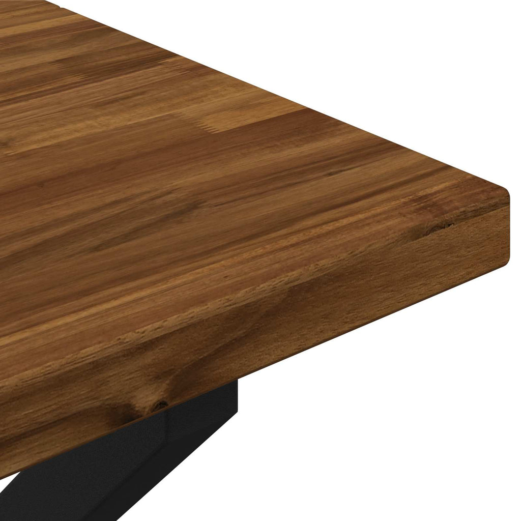 vidaXL 90 x 55 x 75 cm Lite Drewno Akacji Naturalne i białe