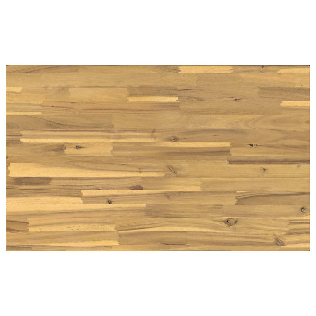 vidaXL 90 x 55 x 75 cm Lite Drewno Akacji Biały Prostokątny